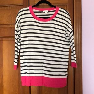 Striped 3/4 Length Shirt
